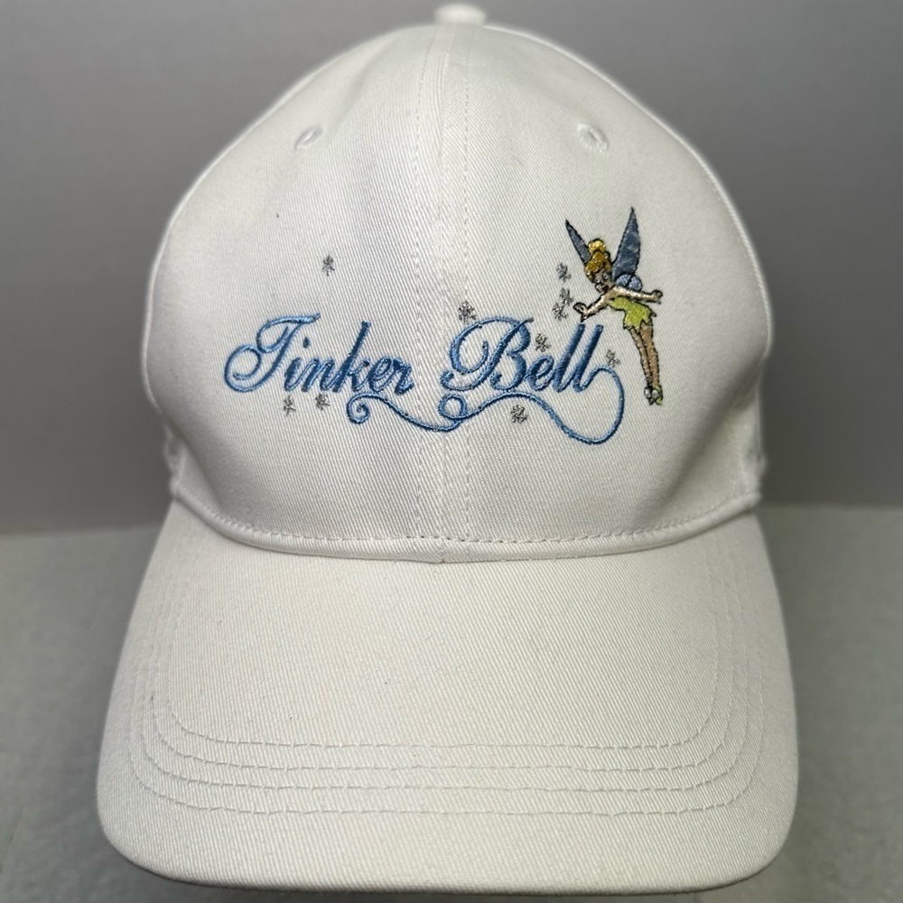 Walt Disney World Tinker Bell Light Up Hat Baseball Cap white adjustable Rare